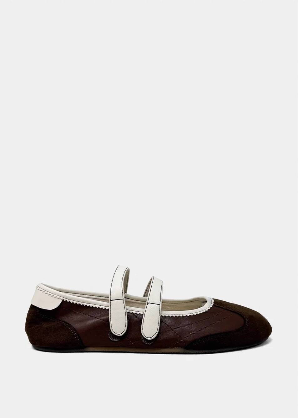 NEW SHU SHOP women's salome mary jane flat in brown